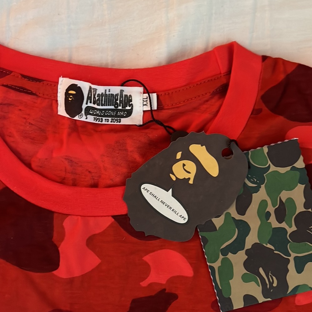 Mens Abathing ape shirt, size XXL, NWT - Picture 2 of 4